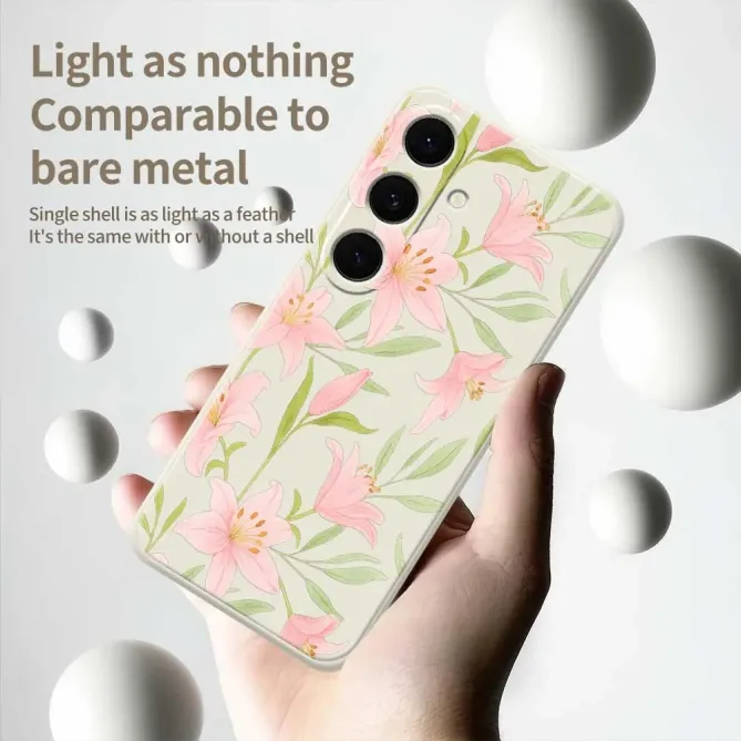 Coque Samsung Galaxy S25 FE Motif Fleurs de Lys Aquarelle