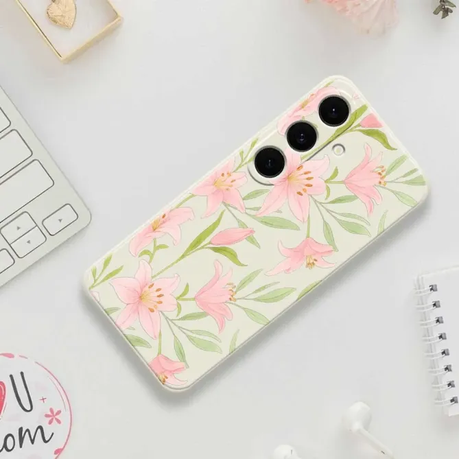 Coque Samsung Galaxy S25 FE Motif Fleurs de Lys Aquarelle