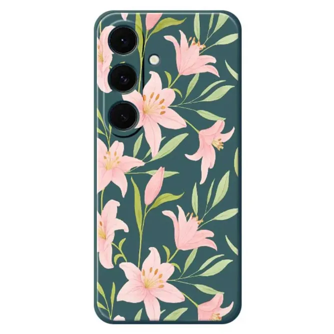 Coque Samsung Galaxy S25 FE Motif Fleurs de Lys Aquarelle