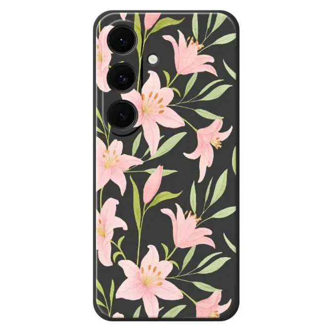 Coque Samsung Galaxy S25 FE Motif Fleurs de Lys Aquarelle