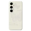 Coque Samsung Galaxy S25 FE Motif Papillons Argentés en Filigrane