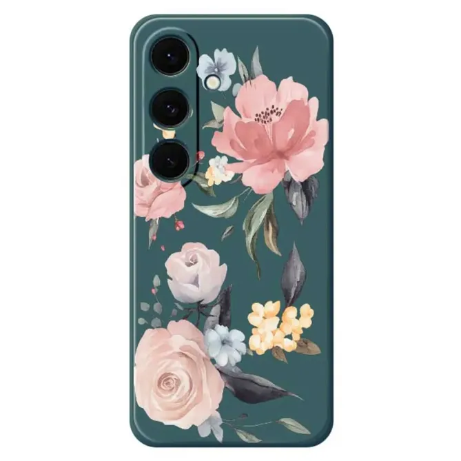 Coque Samsung Galaxy S25 FE Motif Fleurs Aquarelle Vintage