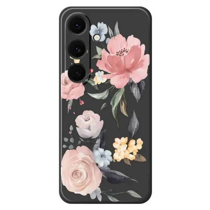 Coque Samsung Galaxy S25 FE Motif Fleurs Aquarelle Vintage