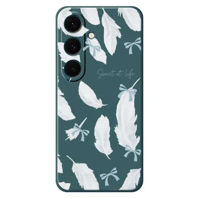 Coque Samsung Galaxy S25 FE Motif Plumes et Nœuds