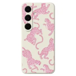 Coque Samsung Galaxy S25 FE Motif Léopard Rose Antichoc