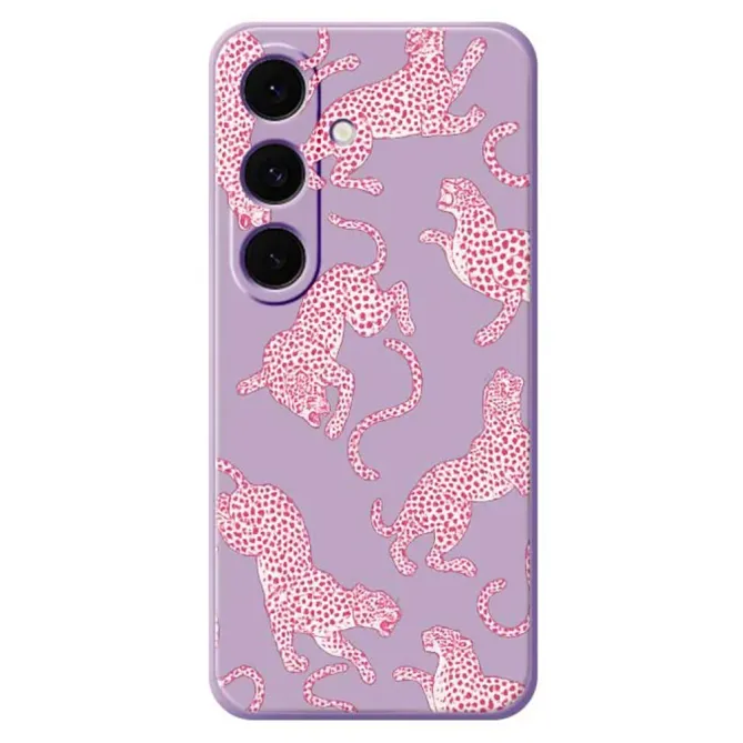 Coque Samsung Galaxy S25 FE Motif Léopard Rose Antichoc