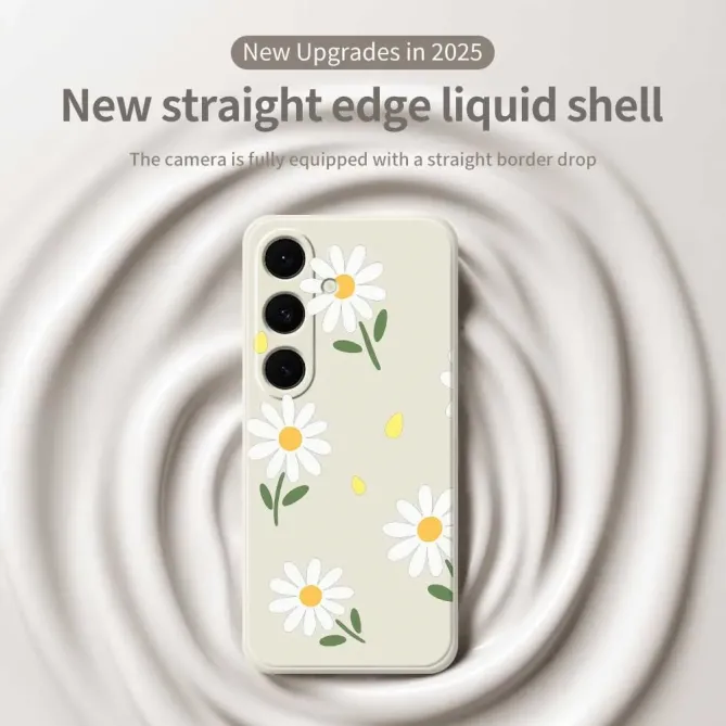 Coque Samsung Galaxy S25 FE Motif Marguerites Blanches