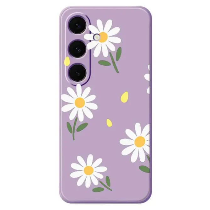 Coque Samsung Galaxy S25 FE Motif Marguerites Blanches