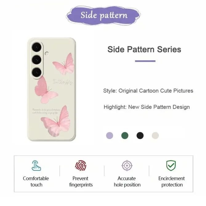 Coque Samsung Galaxy S25 FE Motif Papillons