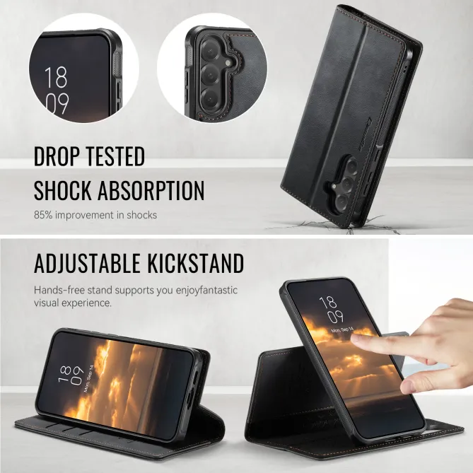 Housse Samsung Galaxy S25 FE Portefeuille Détachable MagSafe RFID