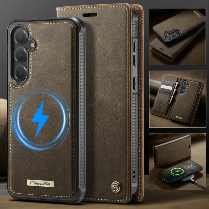 Housse Samsung Galaxy S25 FE Portefeuille Détachable MagSafe RFID