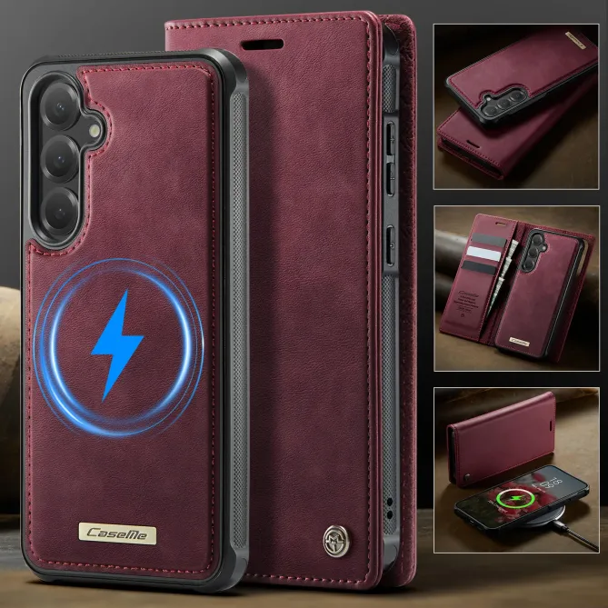 Housse Samsung Galaxy S25 FE Portefeuille Détachable MagSafe RFID