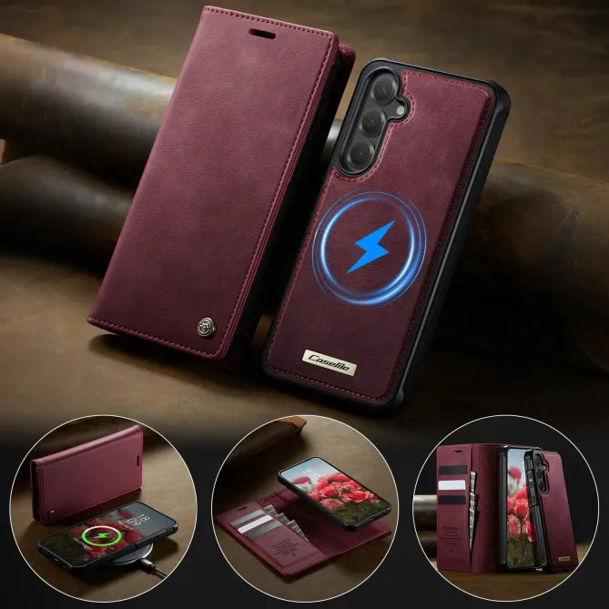 Housse Samsung Galaxy S25 FE Portefeuille Détachable MagSafe RFID