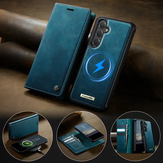 Housse Samsung Galaxy S25 FE Portefeuille Détachable MagSafe RFID