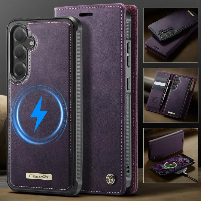 Housse Samsung Galaxy S25 FE Portefeuille Détachable MagSafe RFID