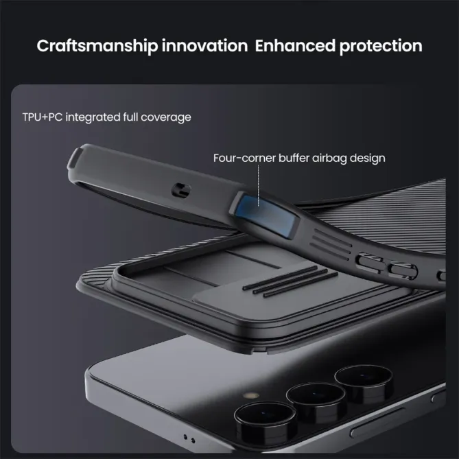 Coque Samsung Galaxy S25 FE Antichoc avec Cache-Caméra