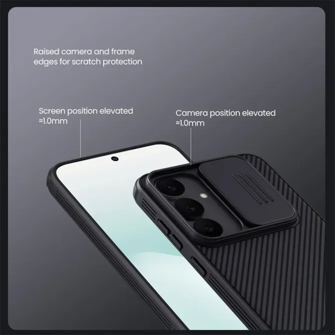 Coque Samsung Galaxy S25 FE Antichoc avec Cache-Caméra