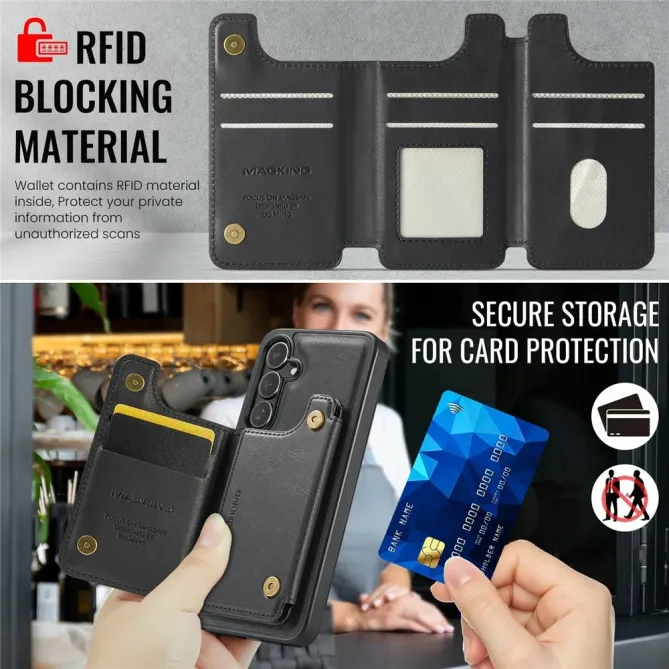 Coque Samsung Galaxy S25 FE Portefeuille Détachable MagSafe
