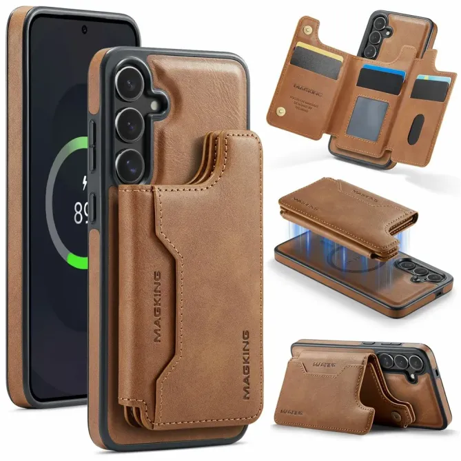 Coque Samsung Galaxy S25 FE Portefeuille Détachable MagSafe