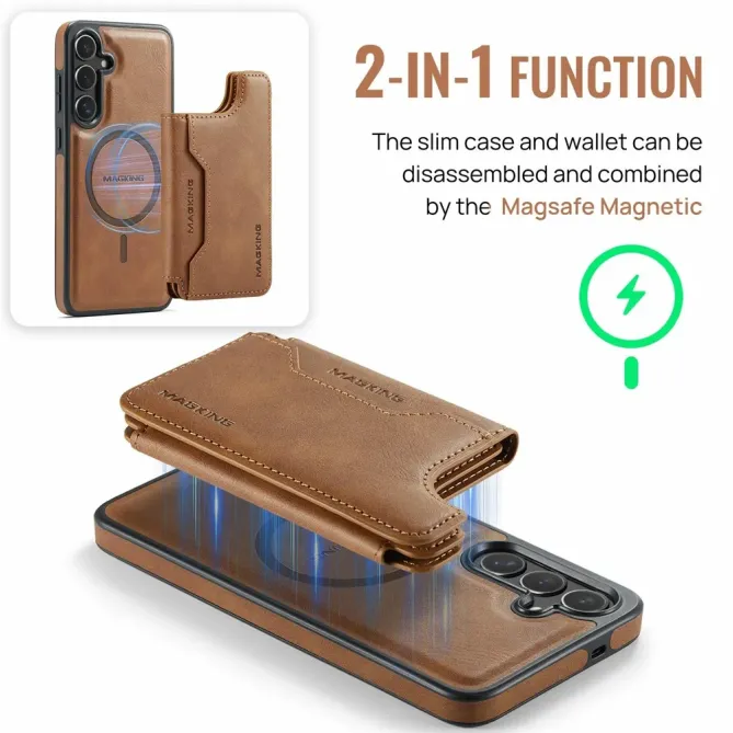 Coque Samsung Galaxy S25 FE Portefeuille Détachable MagSafe