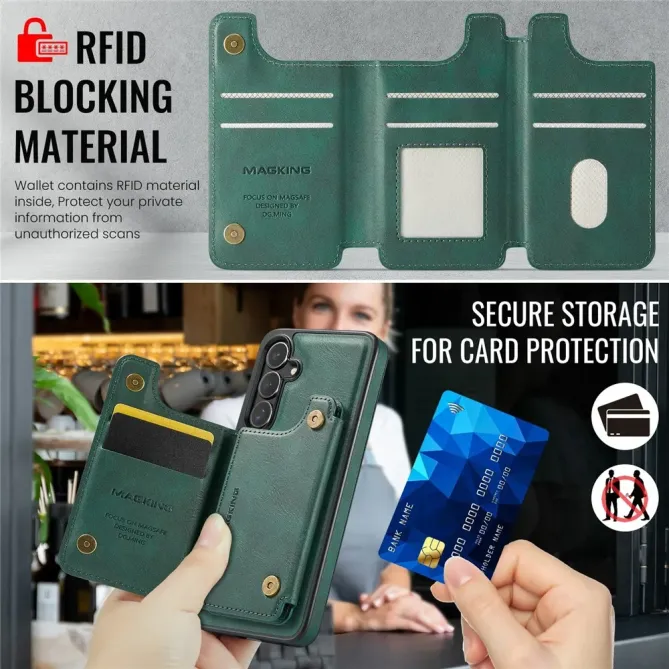 Coque Samsung Galaxy S25 FE Portefeuille Détachable MagSafe