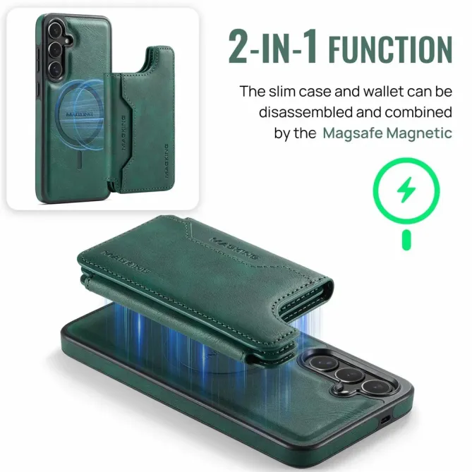 Coque Samsung Galaxy S25 FE Portefeuille Détachable MagSafe