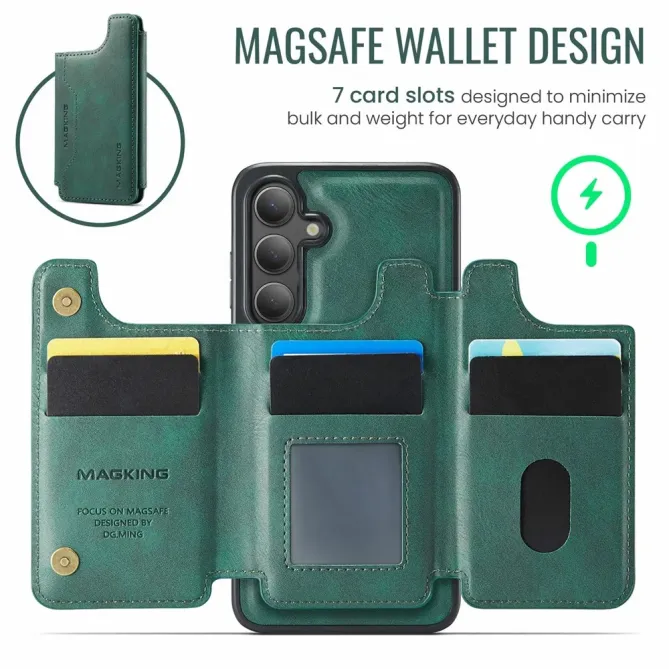 Coque Samsung Galaxy S25 FE Portefeuille Détachable MagSafe