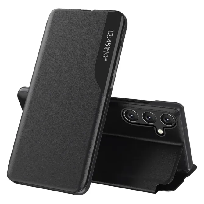 Housse Samsung Galaxy S25 FE avec Fenêtre d'Affichage et Support