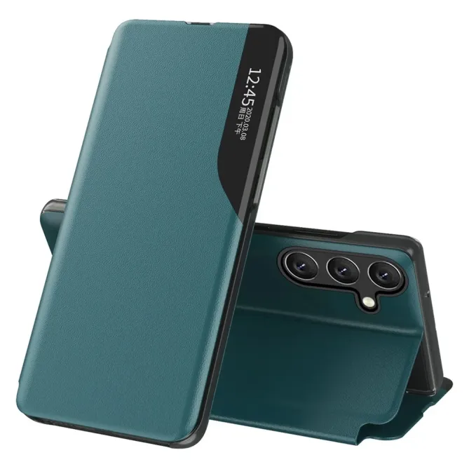 Housse Samsung Galaxy S25 FE avec Fenêtre d'Affichage et Support