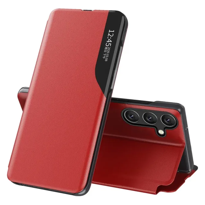 Housse Samsung Galaxy S25 FE avec Fenêtre d'Affichage et Support