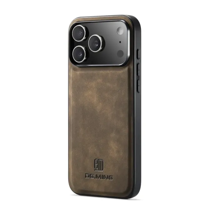 Coque iPhone 17 Pro Max DG.MING imitation cuir