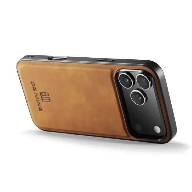 Coque iPhone 17 Pro Max DG.MING imitation cuir