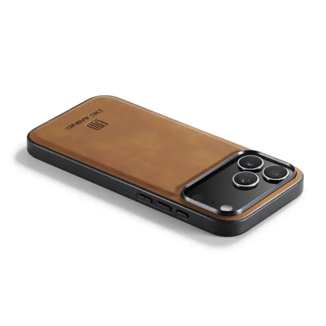 Coque iPhone 17 Pro Max DG.MING imitation cuir