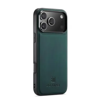 Coque iPhone 17 Pro Max DG.MING imitation cuir Vert foncé - photo 16