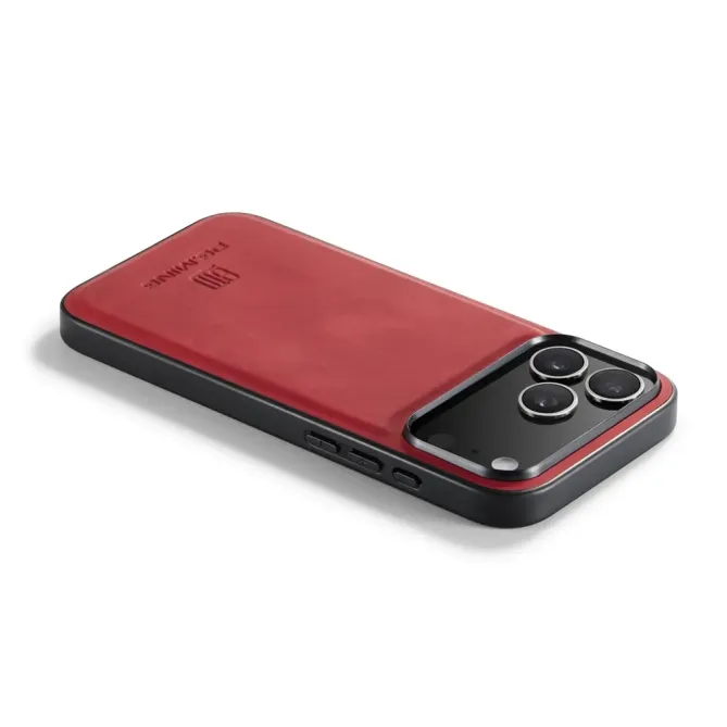 Coque iPhone 17 Pro Max DG.MING imitation cuir