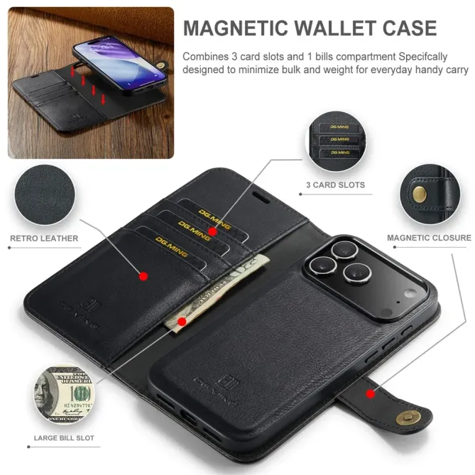 Protection 2 en 1 iPhone 17 Pro Max housse et coque détachable