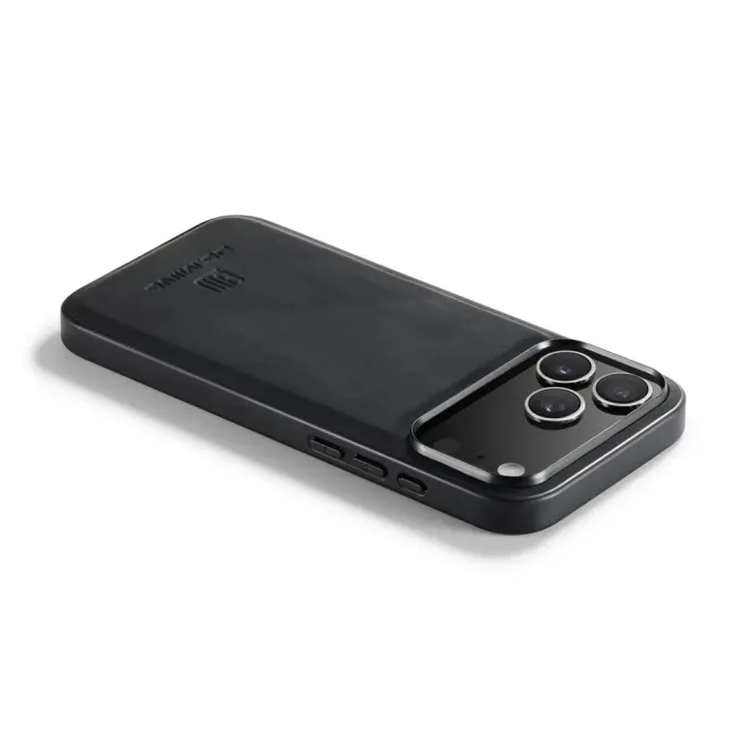 Coque iPhone 17 Pro Max DG.MING imitation cuir