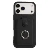 Coque iPhone 17 Pro Max Porte-cartes Extractible et Anneau