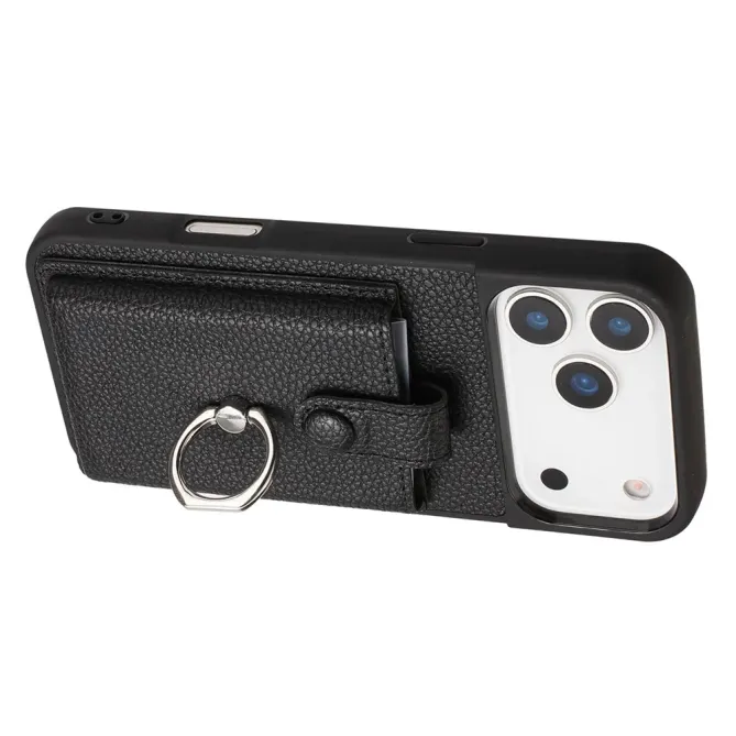 Coque iPhone 17 Pro Max Porte-cartes Extractible et Anneau