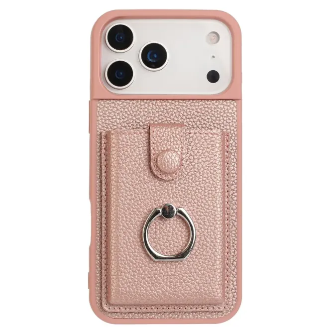 Coque iPhone 17 Pro Max Porte-cartes Extractible et Anneau