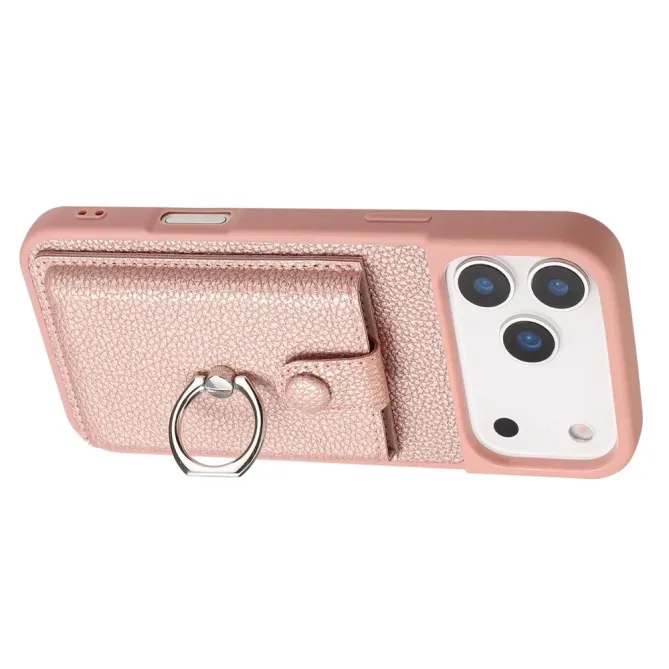 Coque iPhone 17 Pro Max Porte-cartes Extractible et Anneau