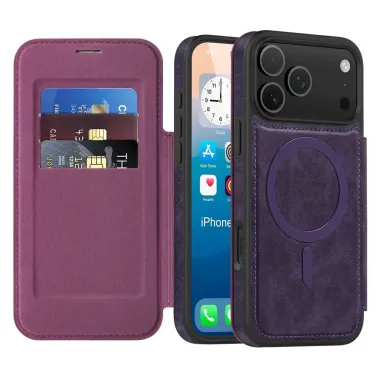 Housse iPhone 17 Pro Max Effet Cuir | SIGNATURE Violet - photo 20