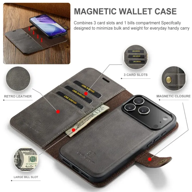 Protection 2 en 1 iPhone 17 Pro Max housse et coque détachable