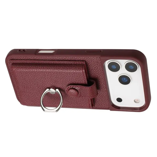 Coque iPhone 17 Pro Max Porte-cartes Extractible et Anneau