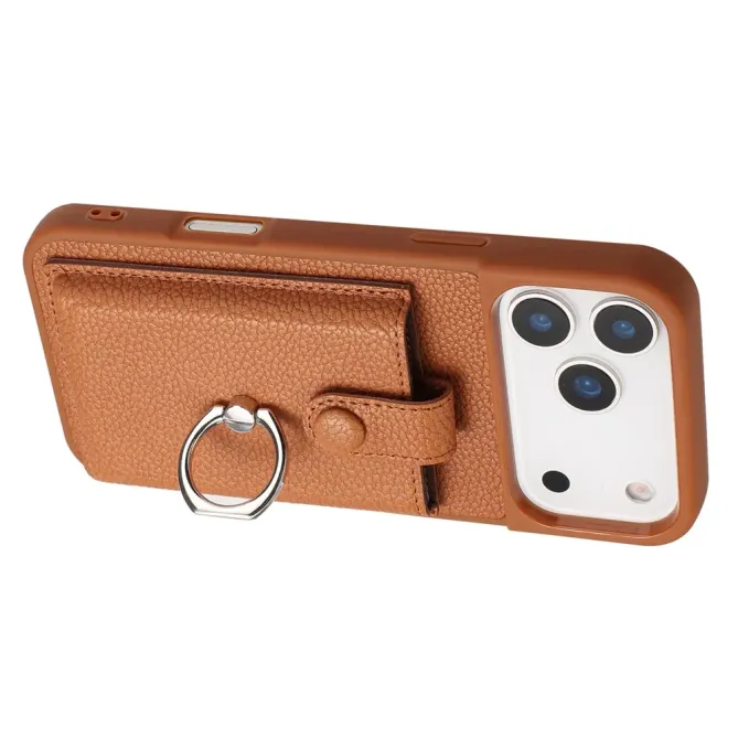 Coque iPhone 17 Pro Max Porte-cartes Extractible et Anneau