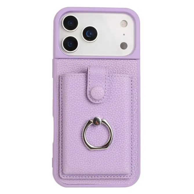 Coque iPhone 17 Pro Max Porte-cartes Extractible et Anneau