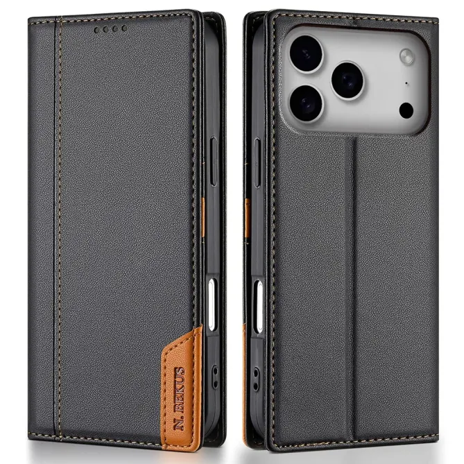 Housse iPhone 17 Pro Max N.BEKUS avec Rabat Flip