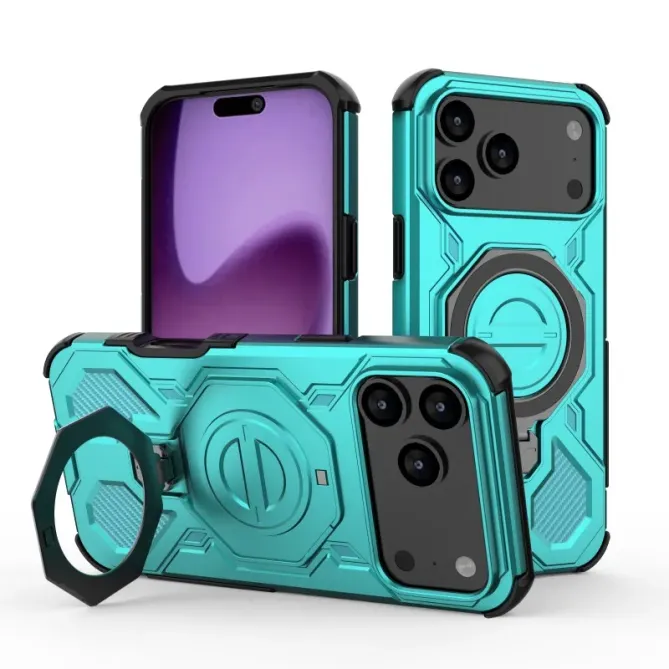 Coque iPhone 17 Pro Max Antichoc avec Support et 2 Verres Trempés