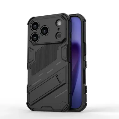 Coque iPhone 17 Pro Max Antichoc avec Support et 2 Verres Trempés