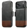 Housse Portefeuille iPhone 17 Pro Max Détachable MagSafe Bicolore